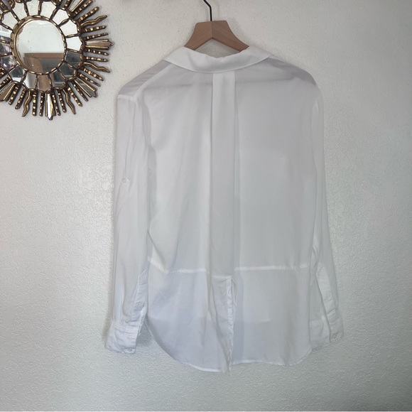 Cloth and Stone White Button Down Split Back size Medium - Picture 10 of 10